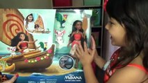 Disney Princess Moana IRL Biggest Surprise Box Opening Moana Toys Maui Pua