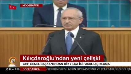 Bir yılda iki farklı açıklama
