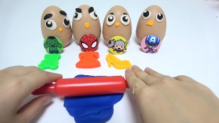 Orbeez Surprise Eggs Play Doh Poop Superhero Toys Learn Colors Finger Family Nursery Rhymes for Kids