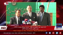 PTI's Azam Khan Swati  Talk to media out side ECP || PTI Intra-Party polls case