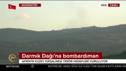 Darmık Dağı'na bombardıman
