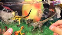 GIANT DINOSAUR SURPRISE EGG OPENING Jurassic World Dinosaur Toys Kids Video