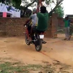 Very funny boy Stunt Bike