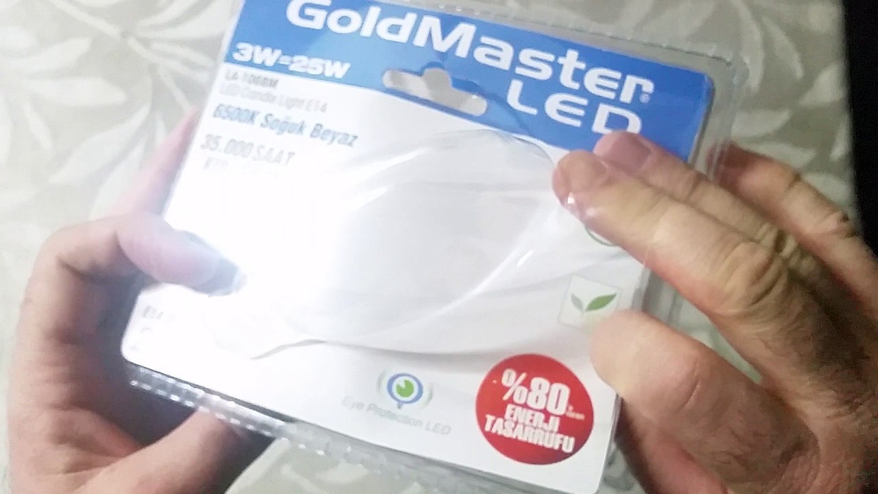 GOLDMASTER LA-106 BM E14 DUYLU LED AMPUL KUTU AÇILIMI VE ÜRÜN İNCELEME