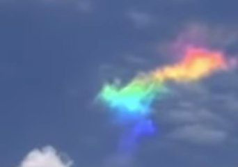 Diffracted Light Posts Rainbow in Brazilian Sky