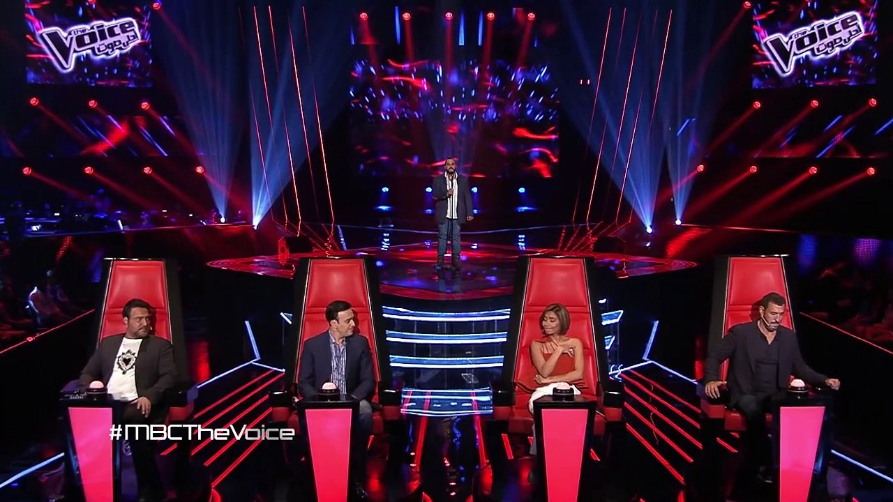 MBC The Voice - علي الألفي - Caro Mio Ben - مرح...