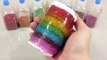 무지개 반짝이 액체괴물 만들기!! 흐르는 점토 액괴 클레이 슬라임 장난감 놀이 How To Make Rainbow Clay Slime Toys
