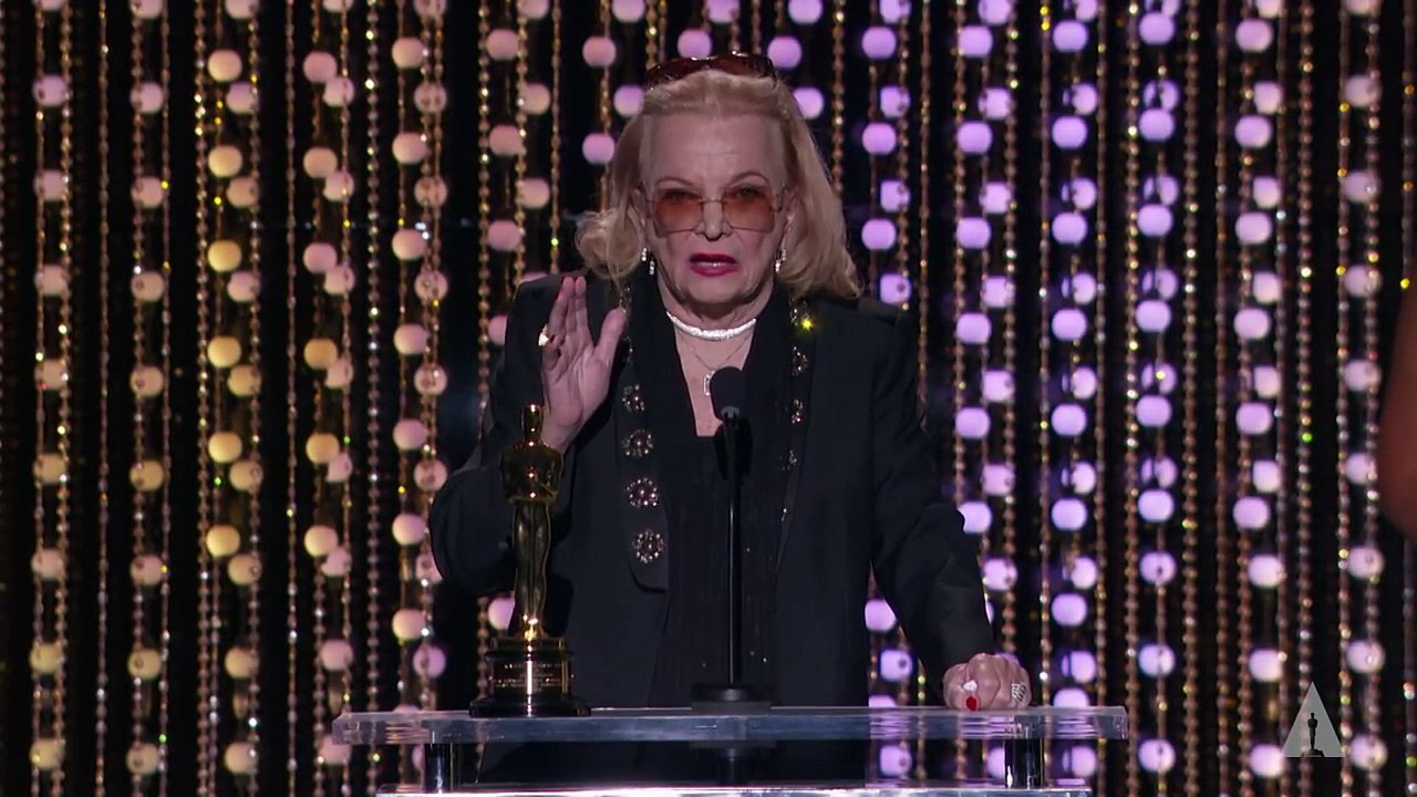 Gena Rowlands receives an Honorary Award at the 2015 Governors Awards