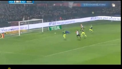 Larsson Goal -Feyenoord vs PSV 1-0  31.01.2018 (HD)