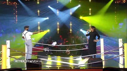 Download Video: #MBCTheVoice - أمجد شاكر، و هدير يوسف- perhaps perhaps - مرحلة المواجهة