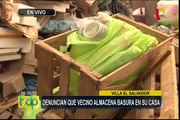 VES: denuncian que hombre almacena gran cantidad de basura en su casa