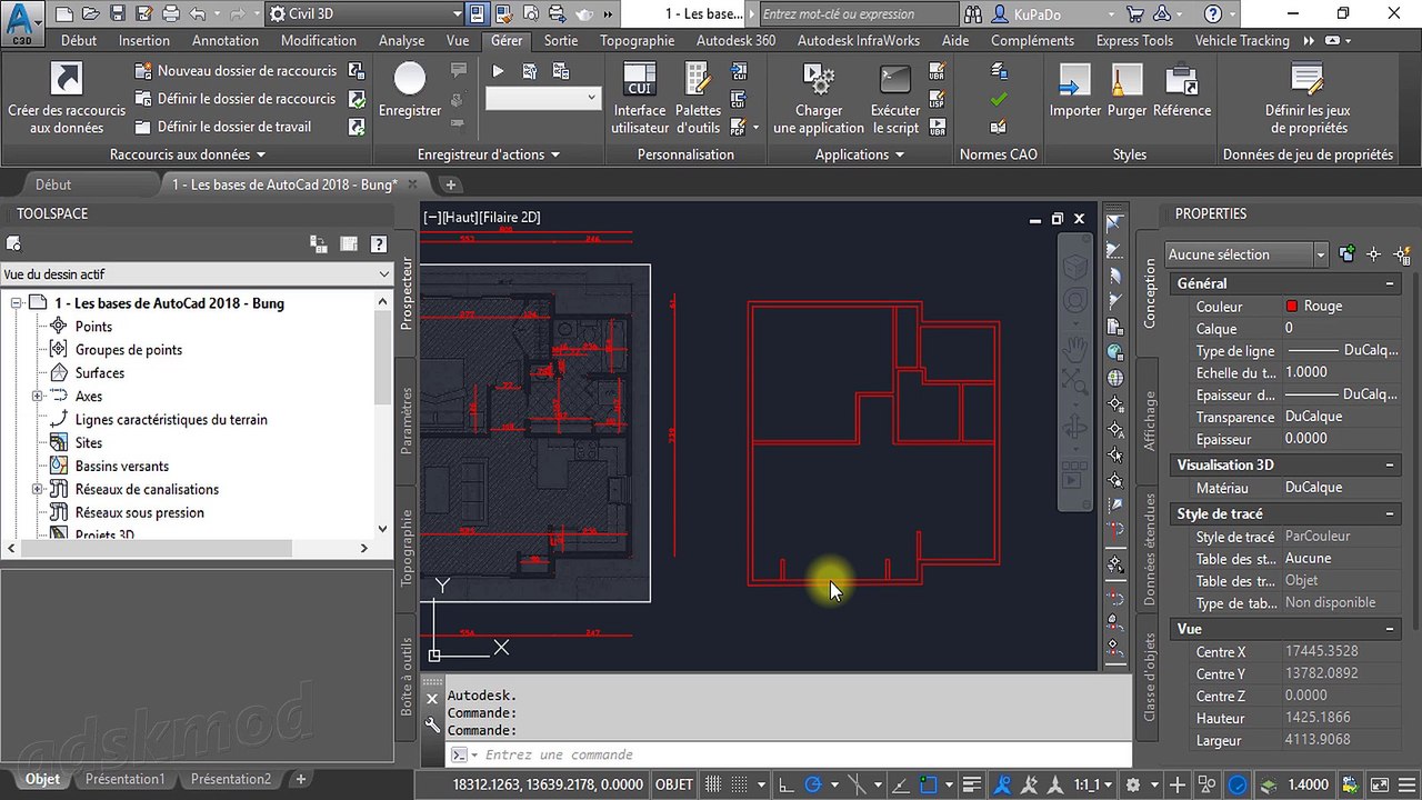 4 - AutoCad 2018-de la 2D à la 3D - Ouvertures