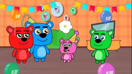 Mega Bear Family Baby love Games and Late to School Eps Cartoon Animation Nurser