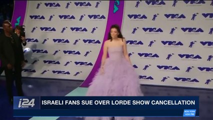 i24NEWS DESK | Israeli fans sue over Lorde show cancellation | Wednesday, January 31st 2018