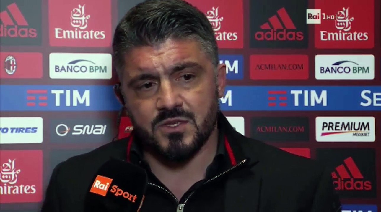 Intervista GATTUSO post Milan - Lazio 0-0 "Era importante non subire gol ! " - Tim Cup 31/1/2018