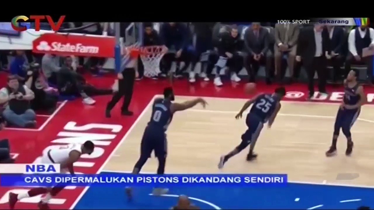 Cavs Dipermalukan Pistons Dikandang Sendiri di Laga NBA