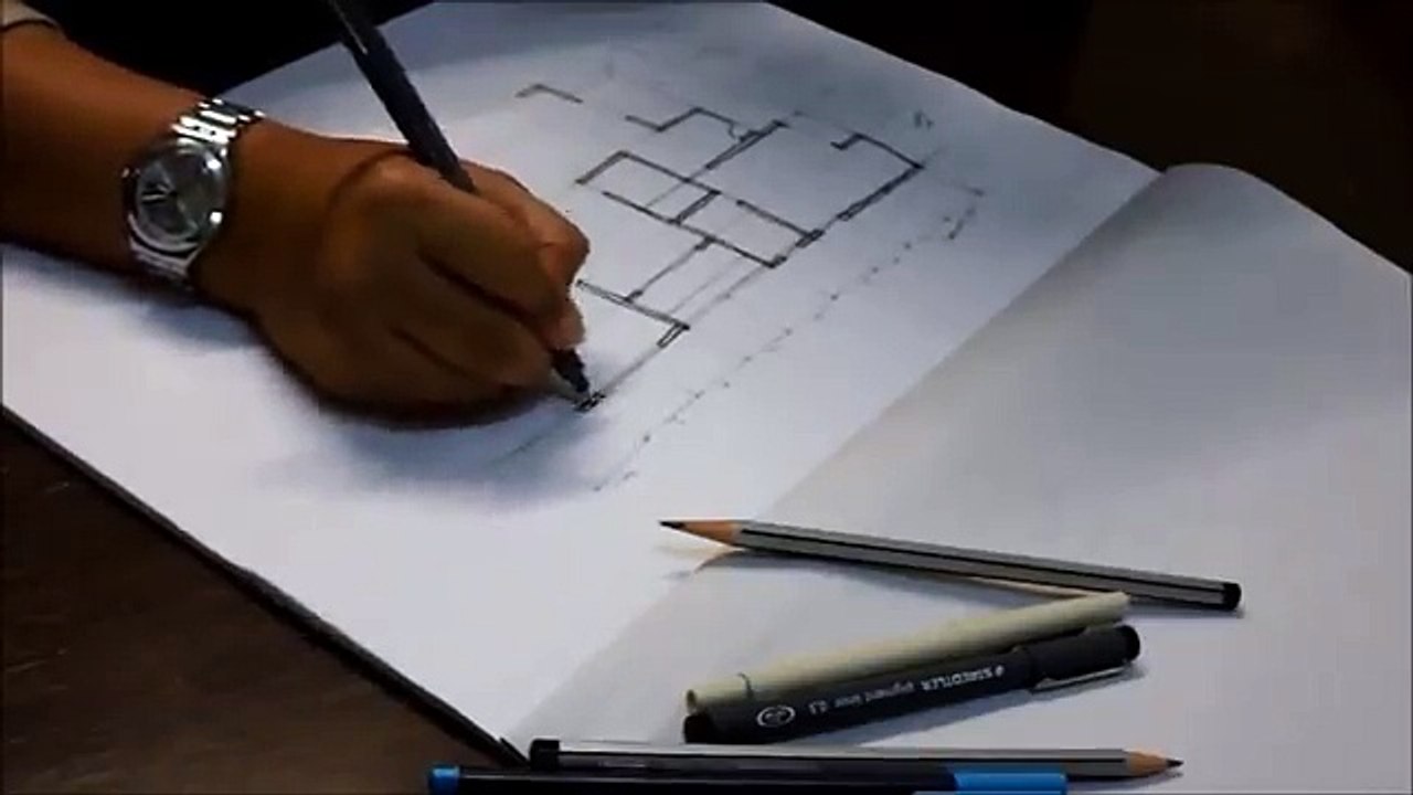 How to draw a house floor plan like an Architect