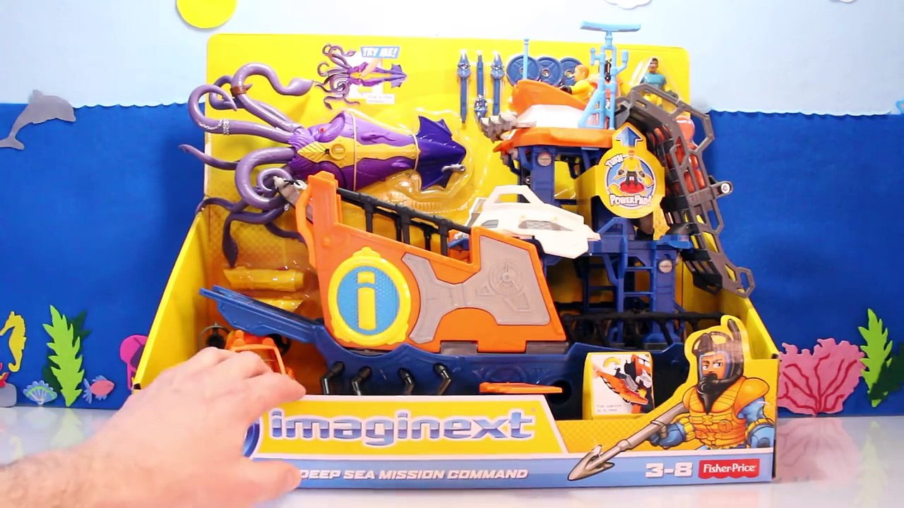 Imaginext boat with store squid