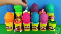 12 Play-Doh Surprise Eggs - Peppa Pig, Disney Princess, Minions, Minnie Mouse, Hello Kitty, Dragons