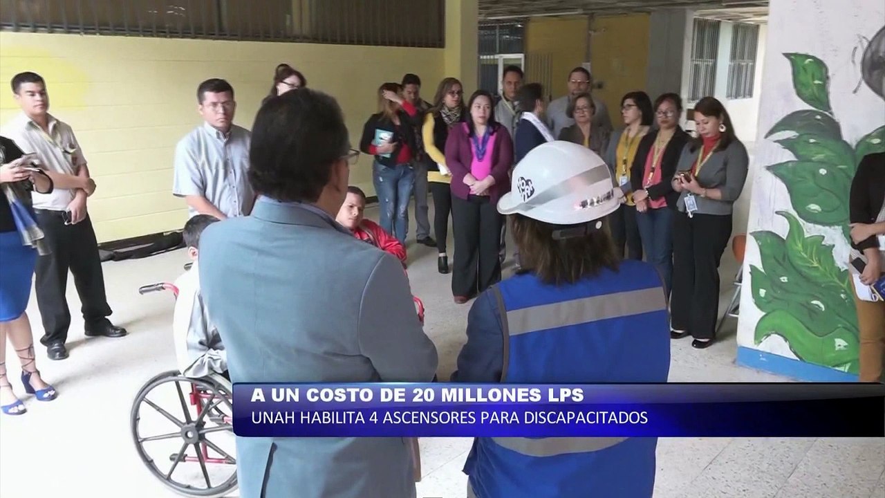 A un costo de 20 millones de lempiras UNAH habilita ascensores para discapacitados