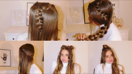 5 Peinados Faciles%2C Rapidos y Bonitos para la Escuela-Trabajo-Fiestas
