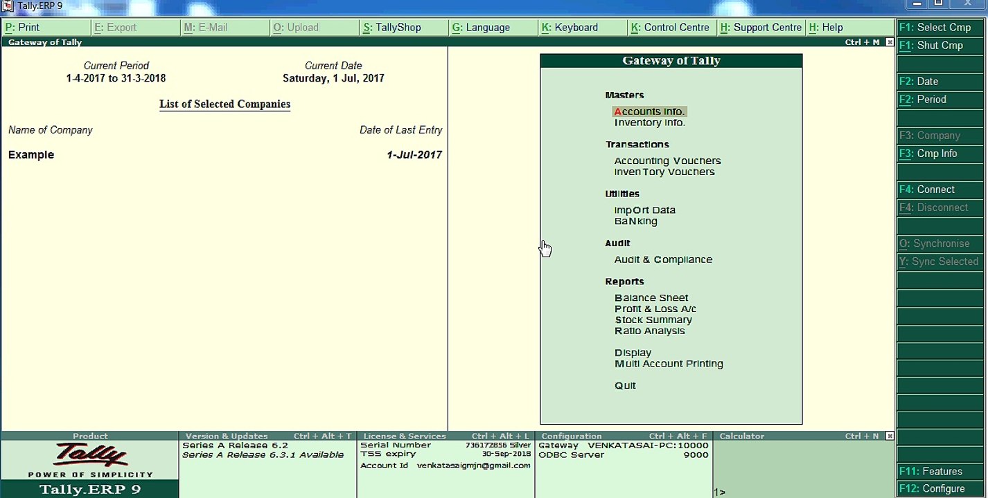 Gstr1 gstr2 gstr3d export error in tally erp9