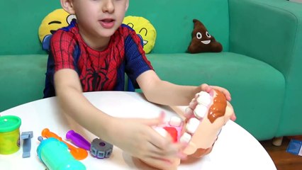Paulinho o DENTISTA LOUCO - Brincando com Massinha Play Doh