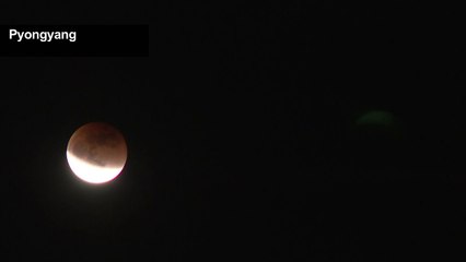 North Korea: 'Super blue blood moon' shines over isolated state
