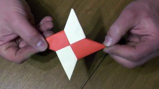 СЮРИКЕН Летающий / Оригами из бумаги - Paper Ninja Star