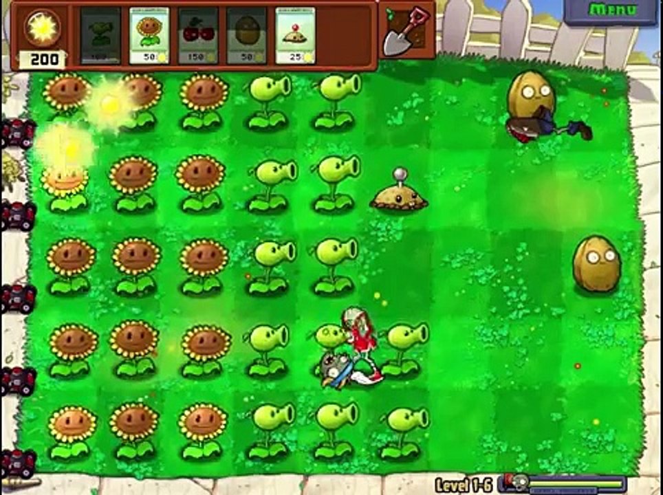 Plants VS Zombies: Walkthrough - Part 1 (HD)