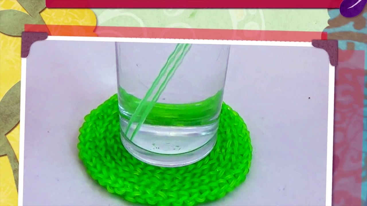 Rainbow Loom Untersetzer - deutsche Anleitung