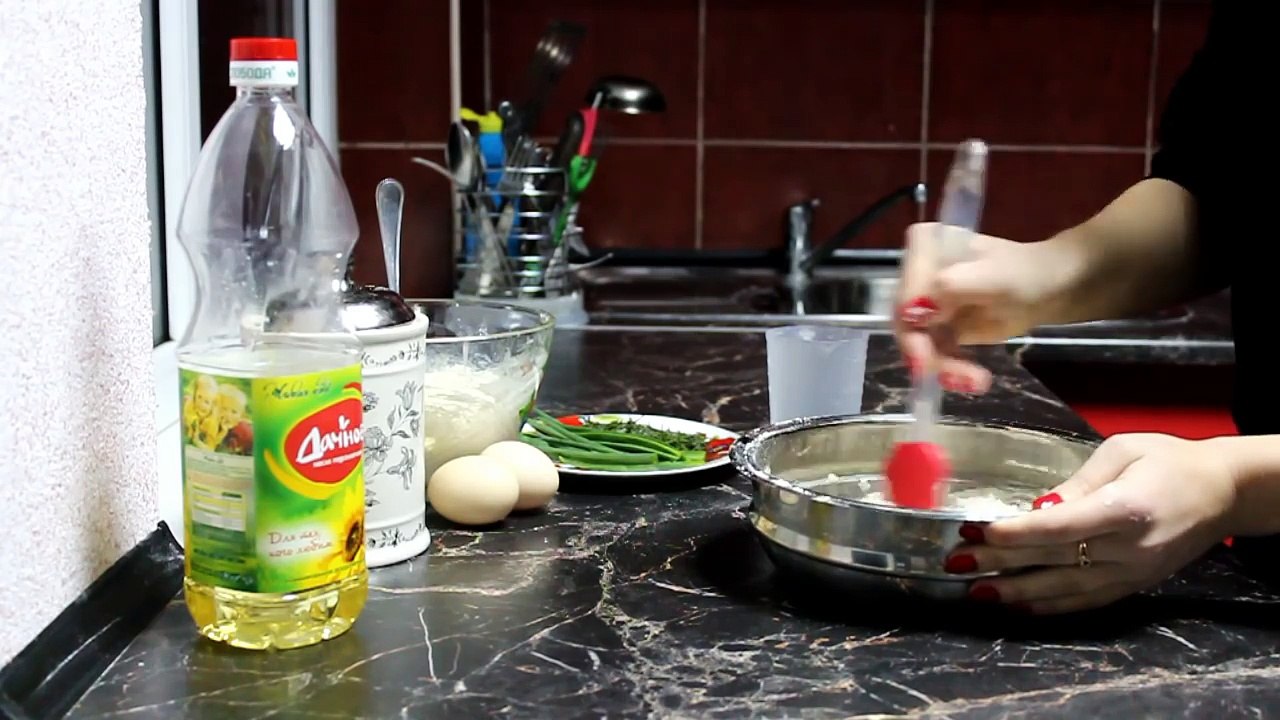 Паланички/ лепёшки с творогом и зеленью