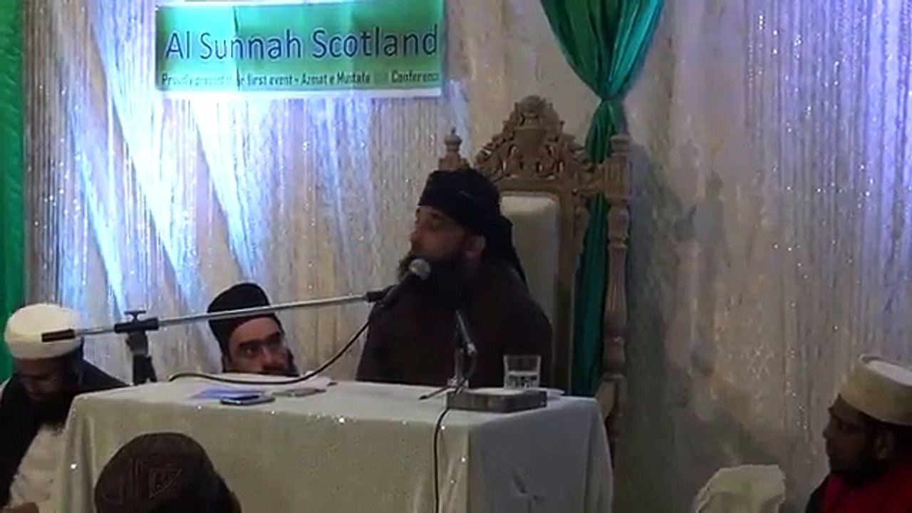 Raza Saqib Mustafai Sb in Glasgow, Fazail e Durood full bayan 2018 -