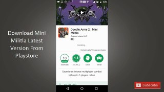 Mini Militia v3.0.27 unlimited hack 2017 [ No Root ]