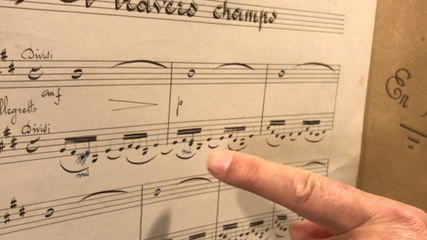 Folle journée. La minute de tonton Daniel: la partition manuscrite