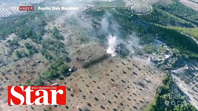 Teröristlerin vurulma anı drone kamerasında!;