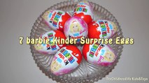 7 Barbie Kinder Surprise Eggs Unboxing , awesome Barbie Dolls Barbie Toys| By TheChilhoodlife
