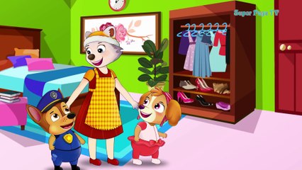 Cartoon For Kids  Chase & Skye Use The Magic Wand To Turn The Shoe Into Giant! Funny Story