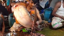 Big Fish Cutting | Huge Size Clown Knifefish Slicing Into Pieces in Fish Market