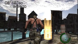 Resident Evil 4 - The Mercenaries (Welcome to hell) Mode - WaterWorld - Krauser (819.500) HQ