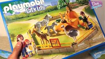 Playmobil City Zoo Toy Wild Animals Building Set Build Review for kids - Learn Wild Zoo Animal Names