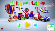 การ์ตูน เกมส์รถไฟ ของเล่น [วีดีโอสำหรับเด็ก] ประกอบชิ้นส่วนรถไฟ Train Cartoon Build and Play 3D