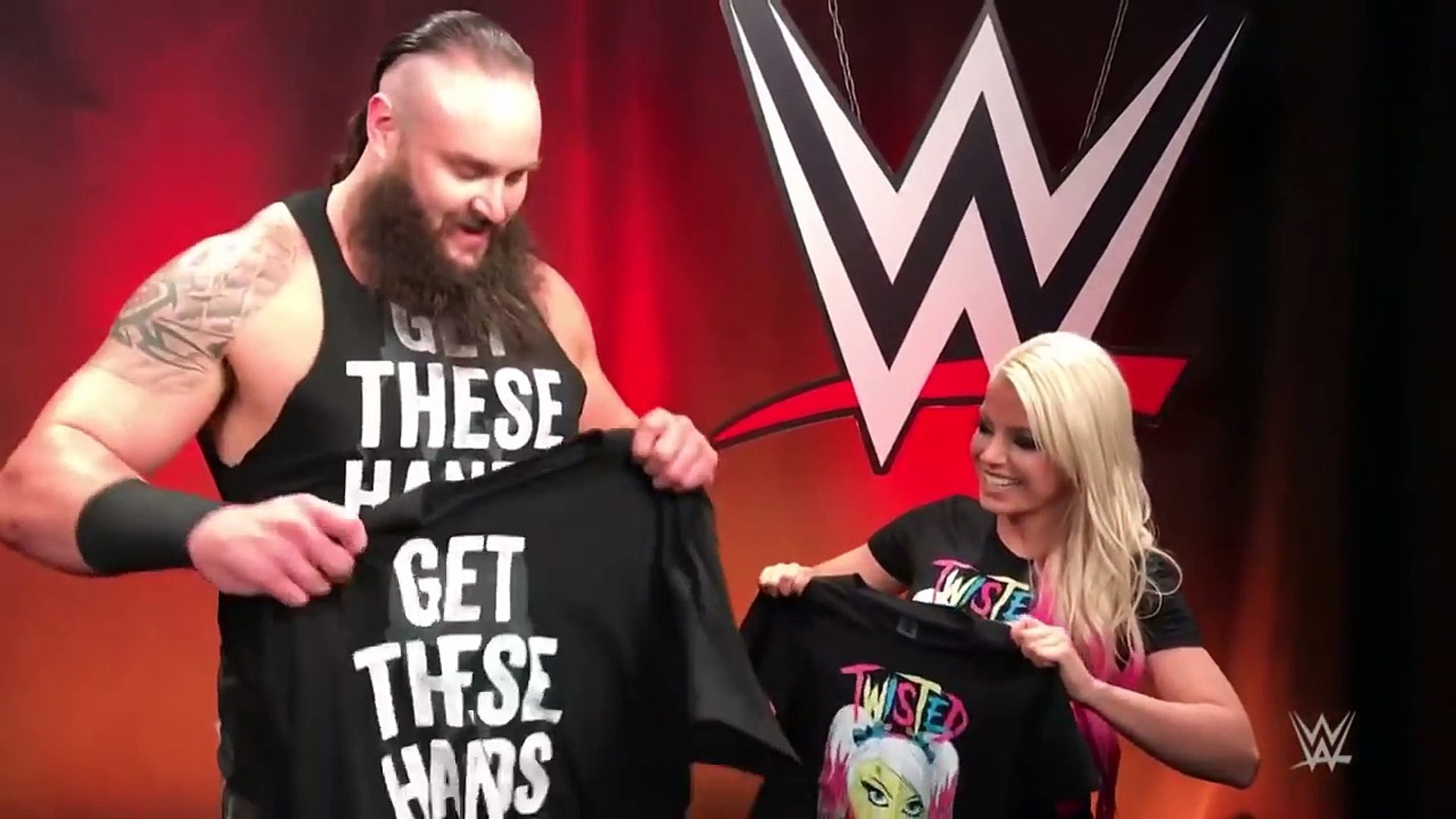 Alexa Bliss & Braun Strowman Exchange Shirts (Funny) - video Dailymotion