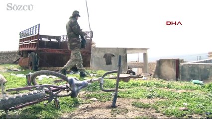 YPG’li teröristlerden kurtarılan Kastel Cindo köyü böyle görüntülendi