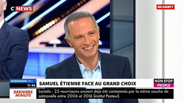Regardez Samuel Etienne très ennuyé au moment d'être confronté au Grand Choix de Jean-Marc Morandini - Regardez
