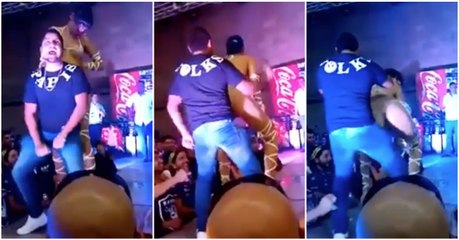 Ele pensava estar a triunfar em cima do palco... mas saiu-lhe o tiro pela culatra!