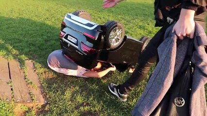 Kids Driving Power Wheels Ride On Car Funny Fails! Playground Family Fun - Famtastic