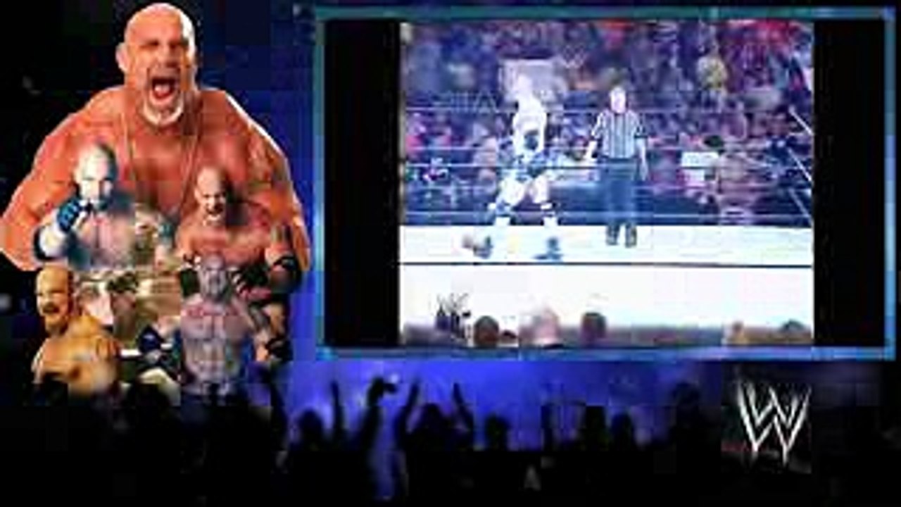 Bill Goldberg vs the rock wwe backlash 2003 mat...
