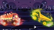 Good vs Evil | Dump Truck | Scary Monster Trucks For Children | Construction Street Vehicles Kids