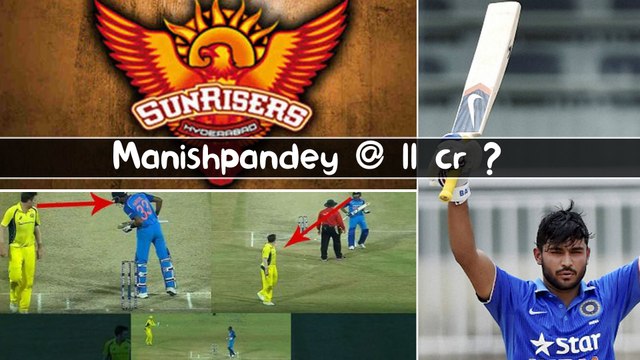 IPL 2018 : How Manish Pandey Bag 11 Crore By SRH